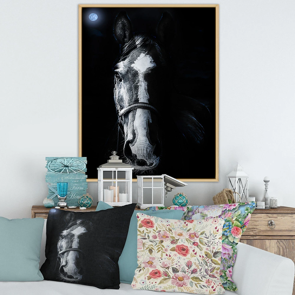 Horse Staring Sinister  Wall Art
