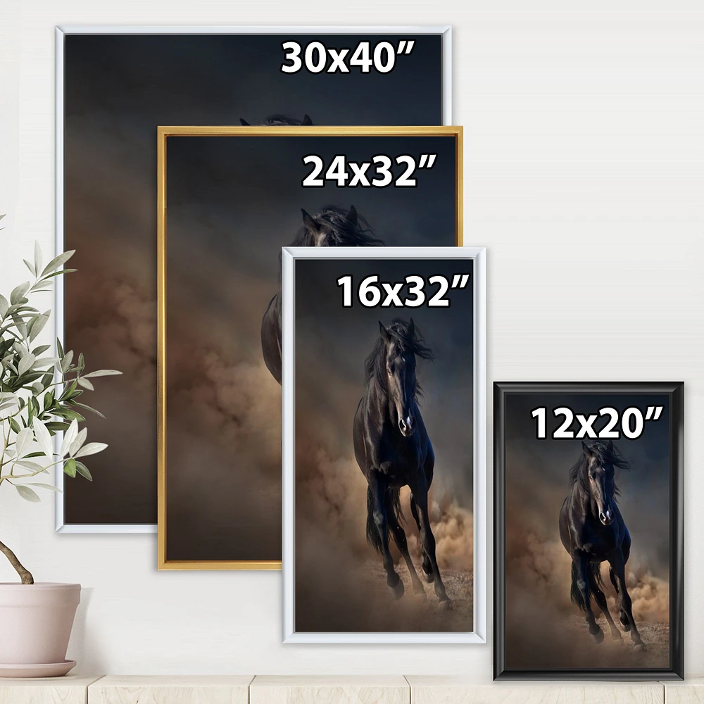 Portrait of Thoroughbred Nonius Stallion Horse I  Wall Art