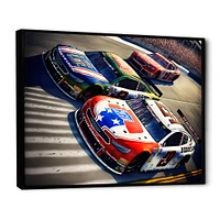 American Race Car Framed Wall Art
