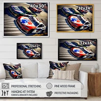 American Race Car Framed Wall Art