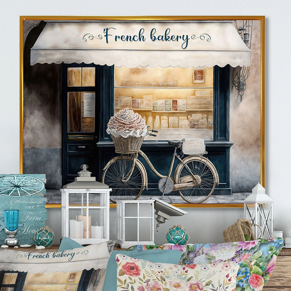 Bicycle Front A French Bakery IV Wall Art