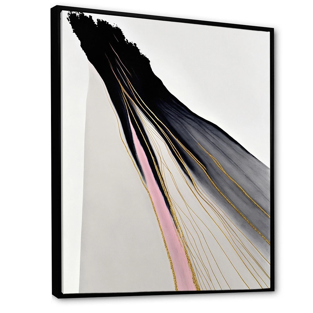 Minimalism Pink And Gold Cubic Fusion VI Wall Art