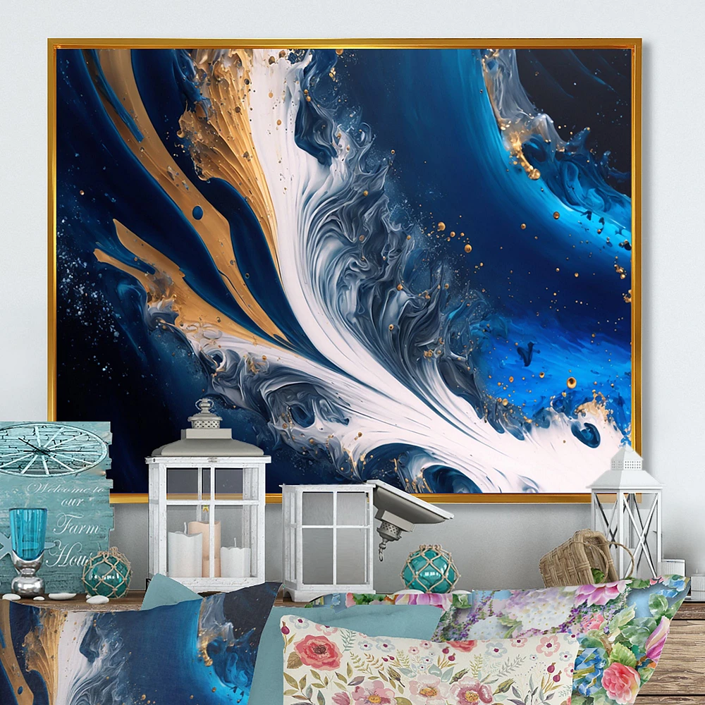 Ice Paint Splash VI Wall Art