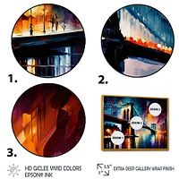 Colorful Brooklyn Bridge Wall Art
