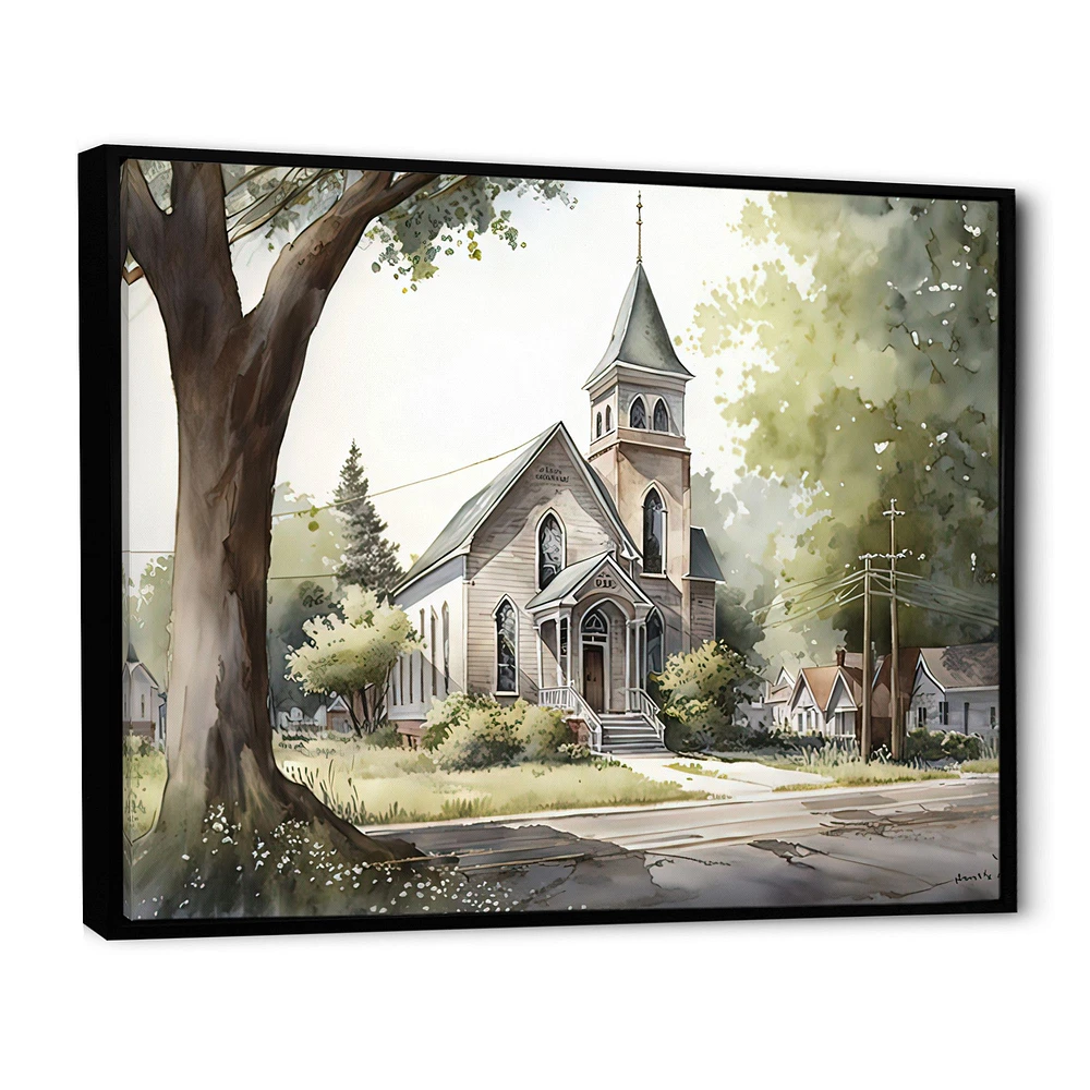 Monochome Yellow And Grey Farm Wall Art