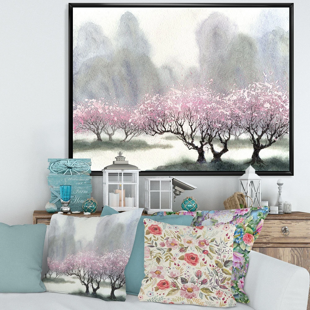 Flowering Trees at Spring  Canvas Print
