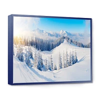 Winter Mountains Panorama  Wall Art