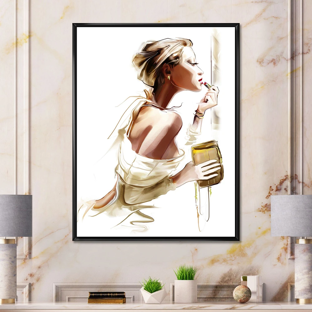 Fashion Woman Canvas Wall Art Print