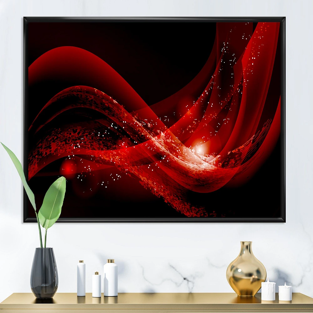 Dark Red Vector  Canvas Art print