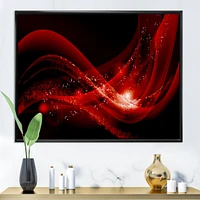 Dark Red Vector  Canvas Art print