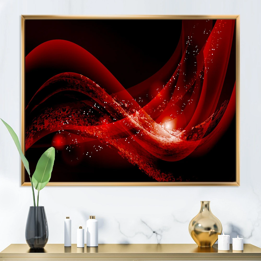 Dark Red Vector  Canvas Art print