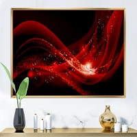 Dark Red Vector  Canvas Art print