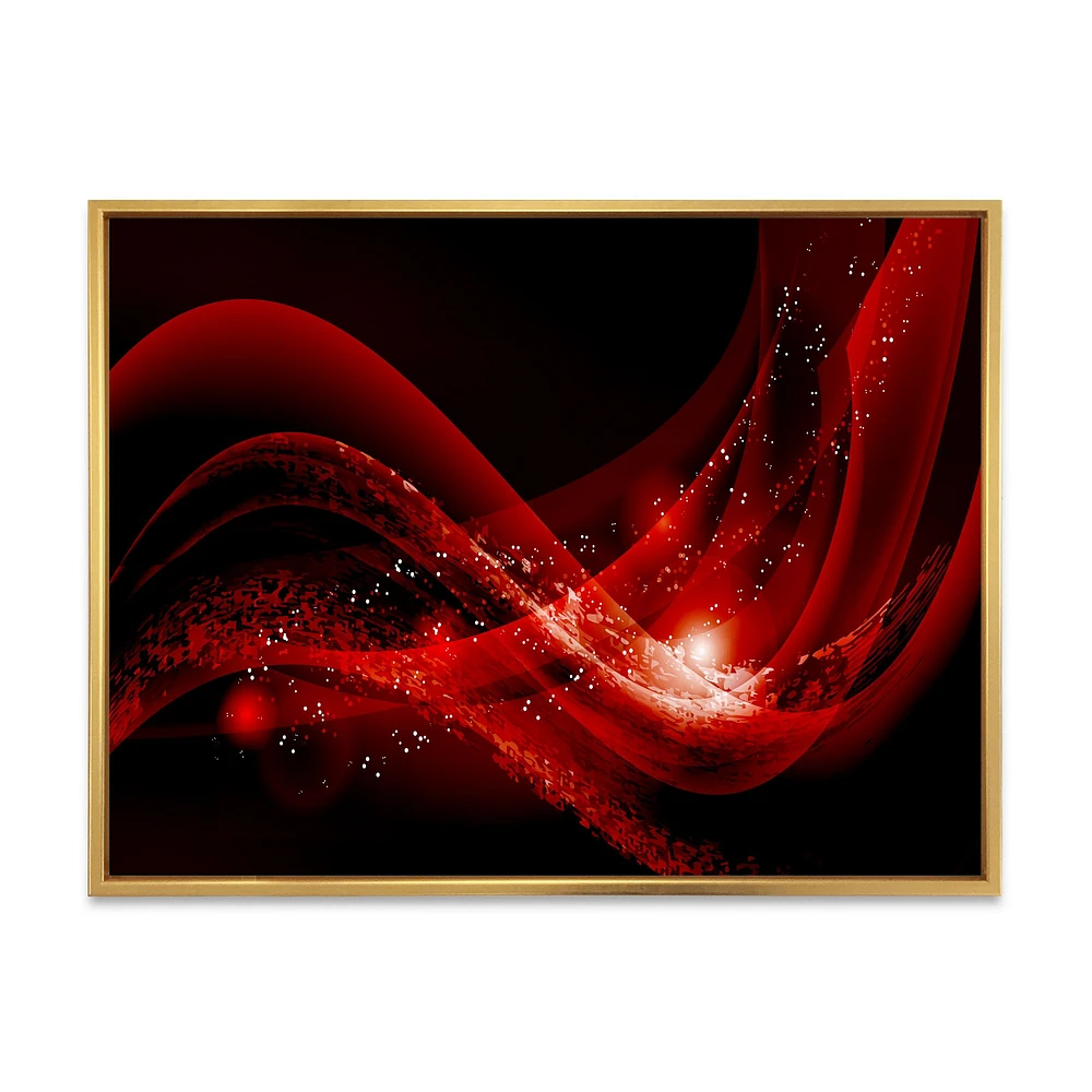 Dark Red Vector  Canvas Art print