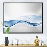 3D Wave of Water Splash  Digital Art Canvas Print