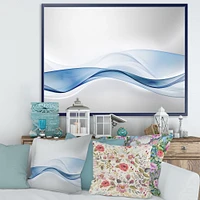 3D Wave of Water Splash  Digital Art Canvas Print