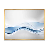 3D Wave of Water Splash  Digital Art Canvas Print