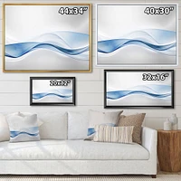 3D Wave of Water Splash  Digital Art Canvas Print
