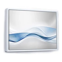 3D Wave of Water Splash  Digital Art Canvas Print