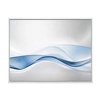 3D Wave of Water Splash  Digital Art Canvas Print