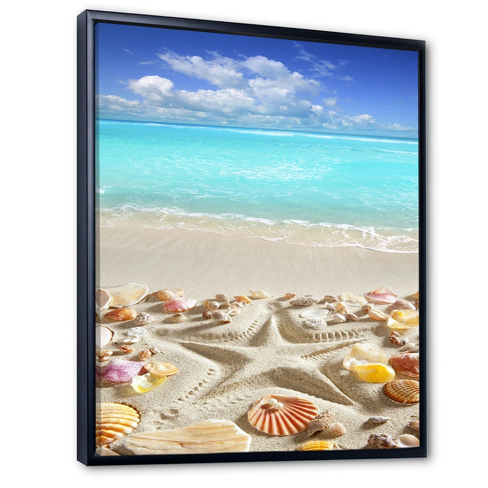 Caribbean Sea Starfish Canvas Wall Art Print