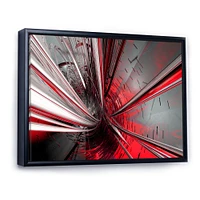 Fractal 3D Deep into Middle  Art Canvas Print