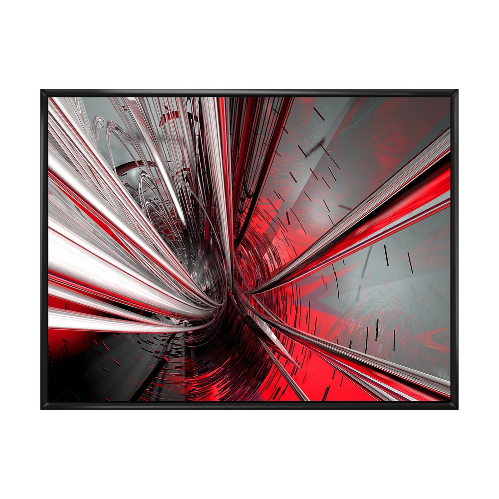 Fractal 3D Deep into Middle  Art Canvas Print