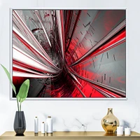 Fractal 3D Deep into Middle  Art Canvas Print