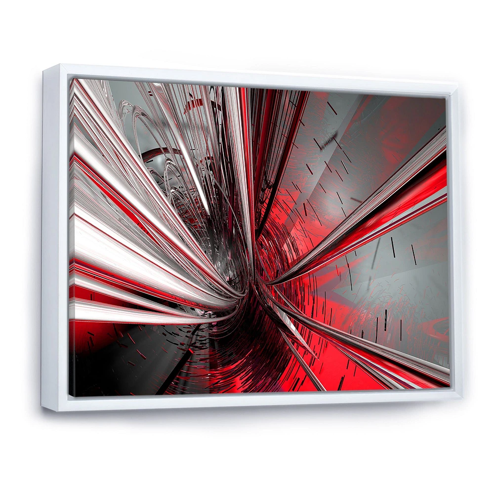 Fractal 3D Deep into Middle  Art Canvas Print