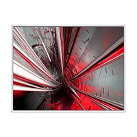 Fractal 3D Deep into Middle  Art Canvas Print