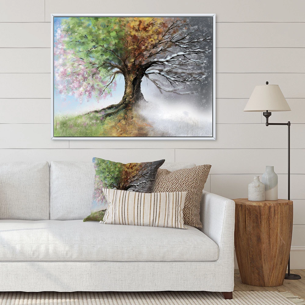 Toile imprimée « Tree with Four Seasons