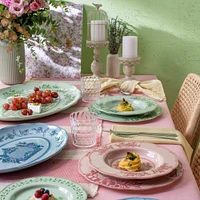 Josephie Large Round Tray - Dusty Green