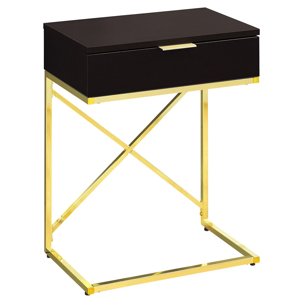 Table d'appoint multifonctionnelle - espresso