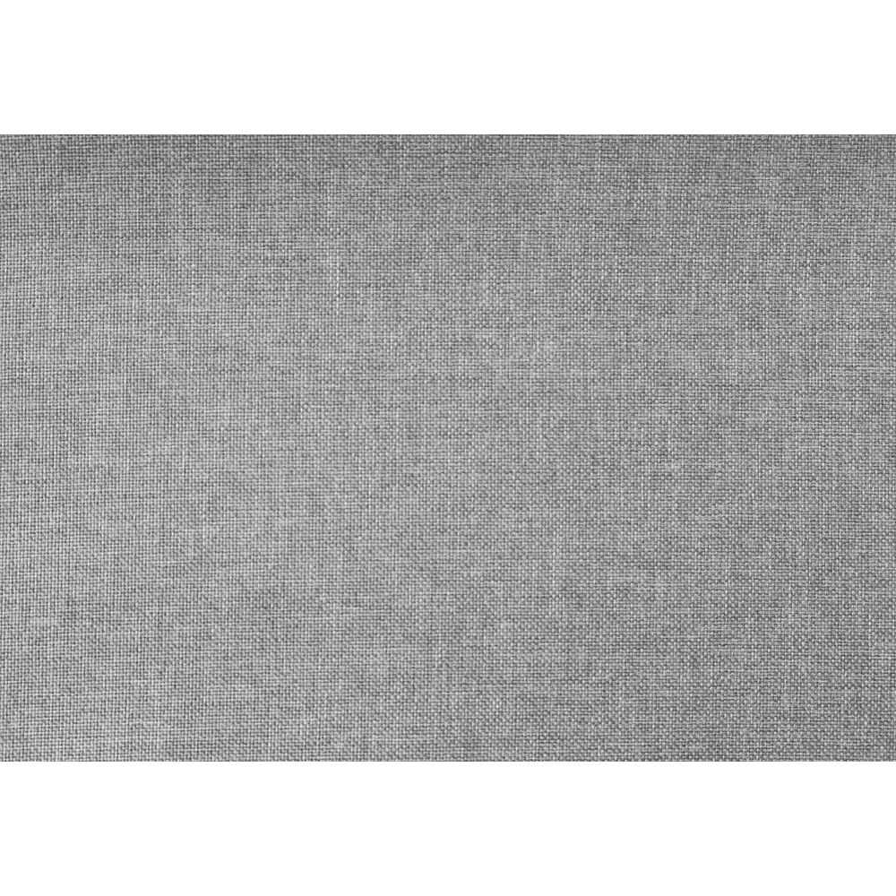 Elegant Wingback Headboard  Grey Linen With Chrome Trim - Queen