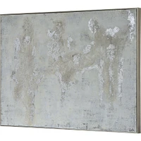 Art mural argenté Devonshire sur toile
