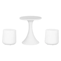 Dalya Table and Stools Bistro Set White by South Shore Furniture