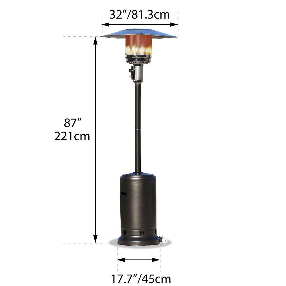 Patio Heater, Mocha