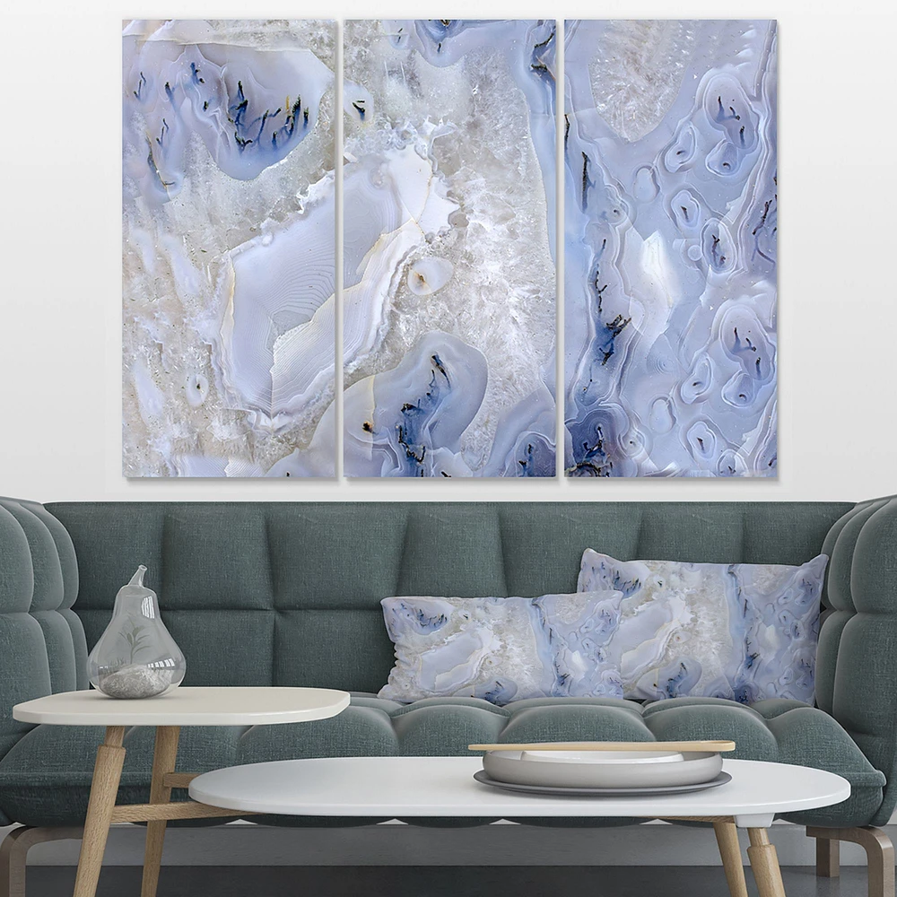 Agate Stone Background Canvas Wall Art