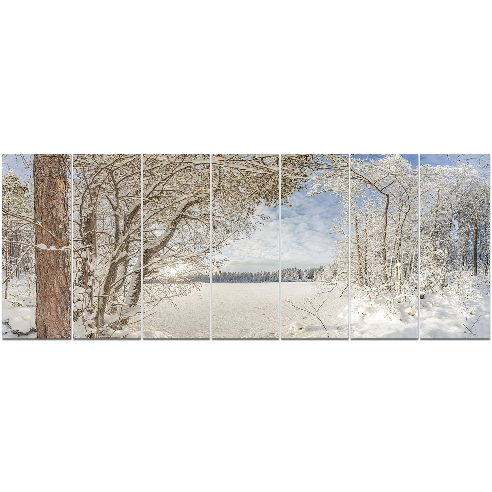 Toile « Lake Winter Woods »