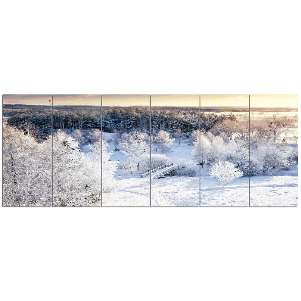 Beautiful Winter Panorama  Wall Art