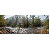 Mountain River Panorama  Wall Art