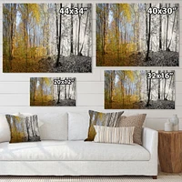 Morning Forest Panorama Canvas Art Print