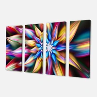 Exotic Multi Color Flower Petals  Canvas Wall Art