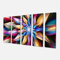 Exotic Multi Color Flower Petals  Canvas Wall Art