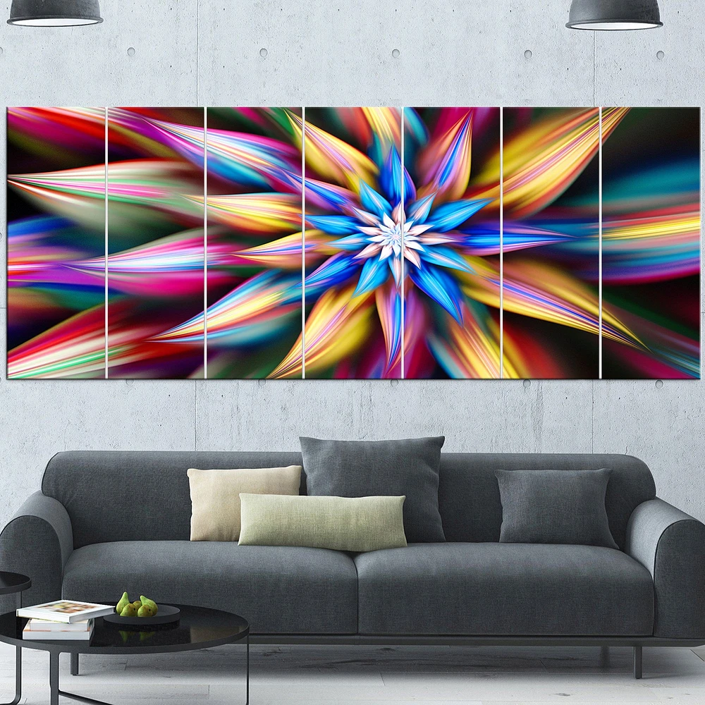 Exotic Multi Color Flower Petals  Wall Art
