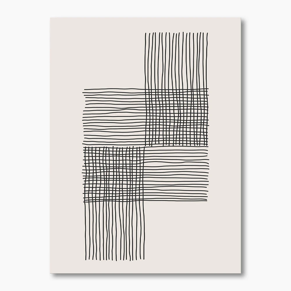 Minimal Geometric Compostions of Elementary Forms XIX  Wall Art