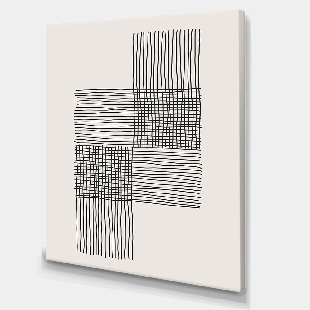 Minimal Geometric Compostions of Elementary Forms XIX  Wall Art