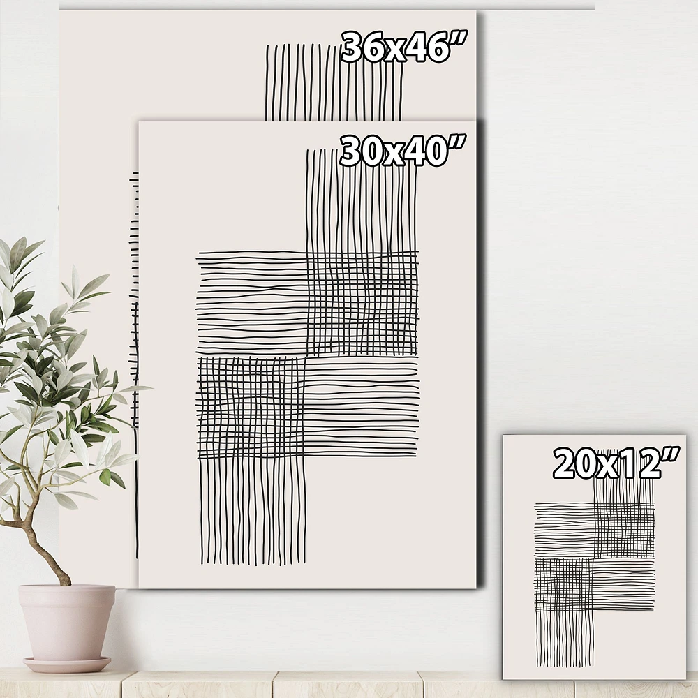 Minimal Geometric Compostions of Elementary Forms XIX Wall Art