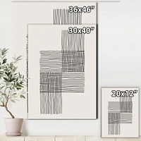 Minimal Geometric Compostions of Elementary Forms XIX  Wall Art