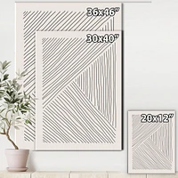 Minimal Geometrical Lines II  Wall Art