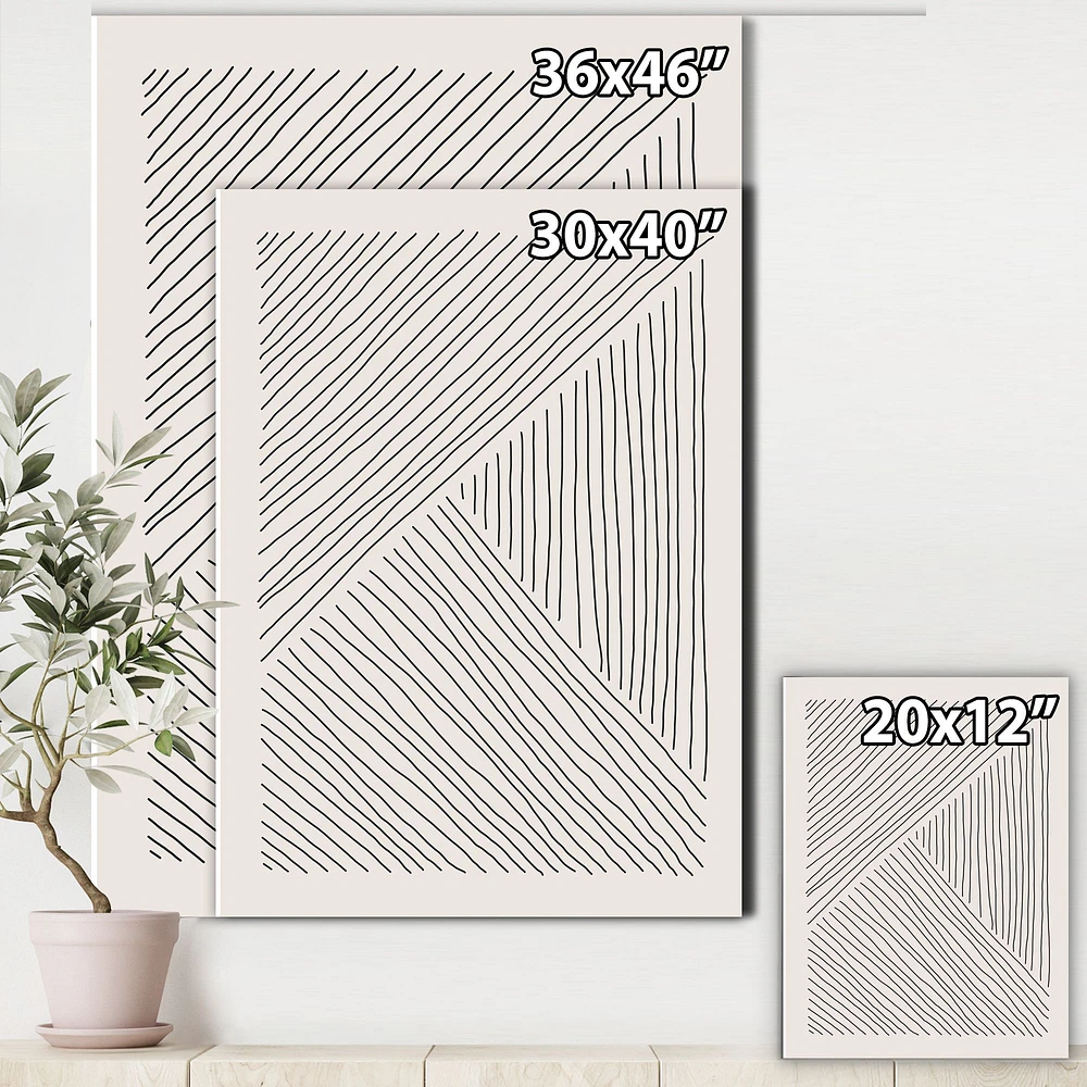 Minimal Geometrical Lines II  Wall Art